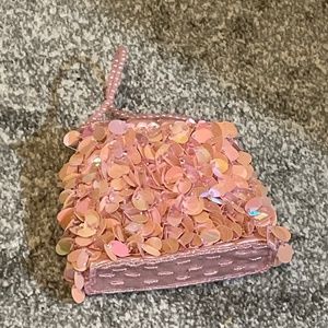 Little pink sequin purse